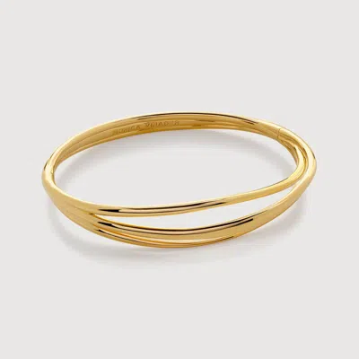 Monica Vinader Gold Nura Wrap Bangle