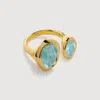 Monica Vinader Odyssey Aquamarine Open Ring