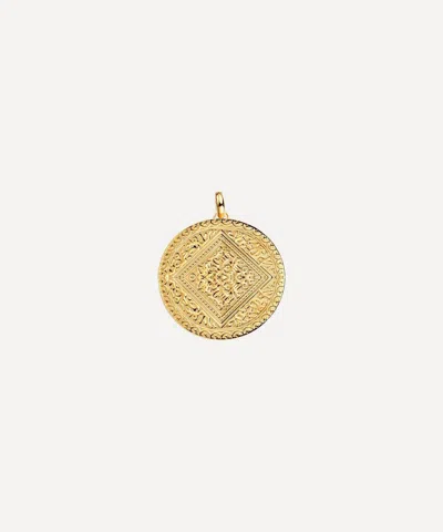Monica Vinader Gold Plated Vermeil Silver Marie Pendant Charm