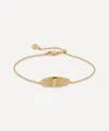 Monica Vinader Rose Gold Plated Vermeil Silver Nura Tiny Fine Chain Bracelet In Gold