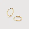 Monica Vinader Gold Siren Mini Huggie Earrings