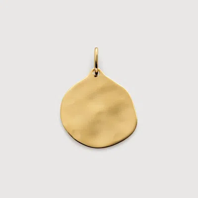 Monica Vinader Gold Siren Muse Round Pendant
