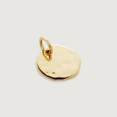 Monica Vinader Gold Siren Disc Pendant In 14k Gold