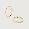 Monica Vinader Gold Siren Small Hoop Earrings