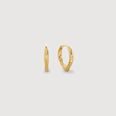 Monica Vinader Gold Siren Tapered Huggie Earrings