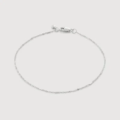 Monica Vinader Gold Shimmer Chain Bracelet In Metallic