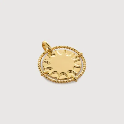 Monica Vinader Gold Talisman Sun Pendant Charm