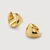 Monica Vinader Gold Tapered Small Hoop Earrings
