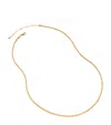 Monica Vinader Gold Vermeil Alta Necklace In Brown