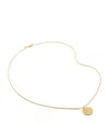 Monica Vinader Womens Yellow Gold Lab Grown 18ct Yellow Gold-plated Vermeil Sterling-silver And 0.01 In Gold
