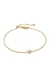 Monica Vinader Gold Vermeil And Diamond Essentials Solitaire Chain Bracelet In Gold