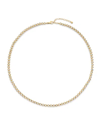 Monica Vinader Gold Vermeil And Diamond Tennis Necklace