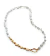 Monica Vinader Keshi 18ct Recycled Yellow Gold-plated Vermeil Sterling Silver And Pearl Necklace In Metallic