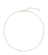 Monica Vinader Womens Capri 18ct Yellow Gold Vermeil And Keshi Pearl Necklac In White