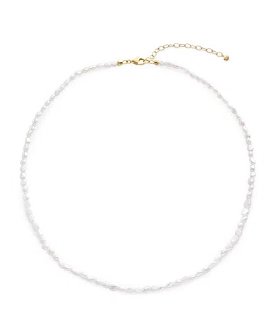 MONICA VINADER GOLD VERMEIL AND PEARL CAPRI NECKLACE