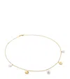 Monica Vinader Gold Vermeil And Pearl Capri Necklace In Gold