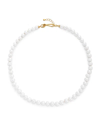 MONICA VINADER GOLD VERMEIL AND PEARL NOMADE NECKLACE