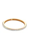 Monica Vinader Gold Vermeil And White Diamond Eternity Ring In Gold