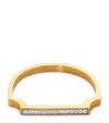Monica Vinader Gold Vermeil And White Diamond Signature Thin Ring In Gold