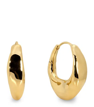 Monica Vinader Gold Vermeil Antica Hoop Earrings In Purple