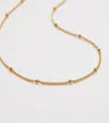 Monica Vinader Gold Vermeil Beaded Chain Necklace In Brown
