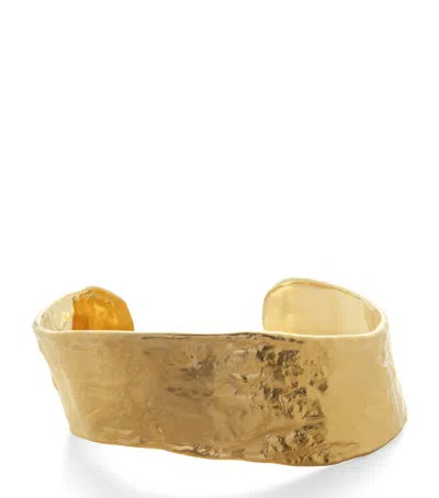 Monica Vinader Gold Vermeil Capri Cuff Bracelet