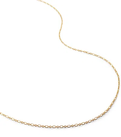 Monica Vinader Gold Vermeil Chain Necklace In Pattern