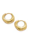 Monica Vinader Gold Vermeil Deia Huggie Earrings In Gold