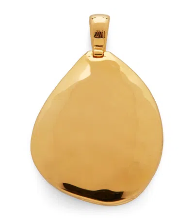 Monica Vinader Gold Vermeil Deia Pebble Locket Pendant