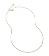 Monica Vinader Rose Gold Vermeil Fine Chain Necklace In Gold