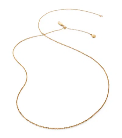 Monica Vinader Gold Vermeil Fine Chain Necklace