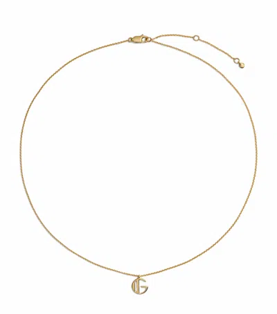 Monica Vinader Gold Vermeil G Initial Necklace