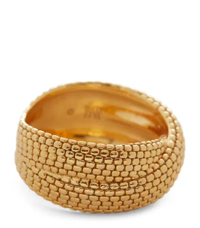 Monica Vinader Gold Vermeil Heirloom Crossover Ring