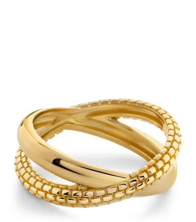 Monica Vinader Gold Vermeil Heirloom Crossover Ring