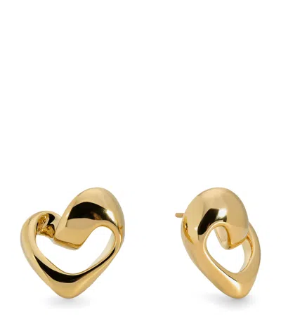 Monica Vinader Gold Vermeil Infinity Heart Earrings