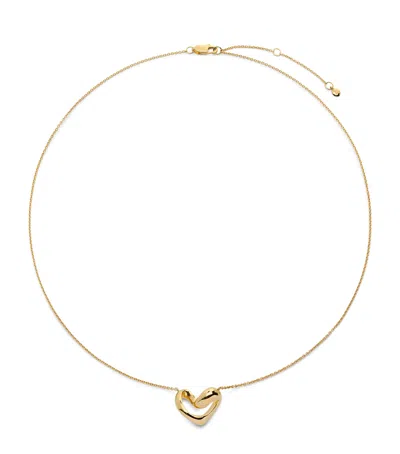Monica Vinader Gold Vermeil Infinity Heart Necklace