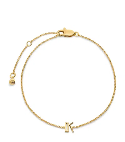 Monica Vinader Gold Vermeil Initial K Chain Bracelet