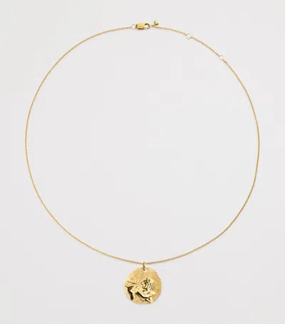 Monica Vinader Gold Vermeil Leo Zodiac Necklace