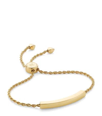 Monica Vinader Gold Vermeil Linear Friendship Bracelet