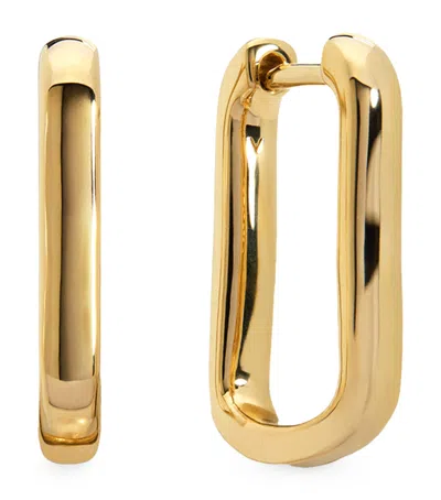 Monica Vinader Gold Vermeil Mini Alta Huggie Earrings