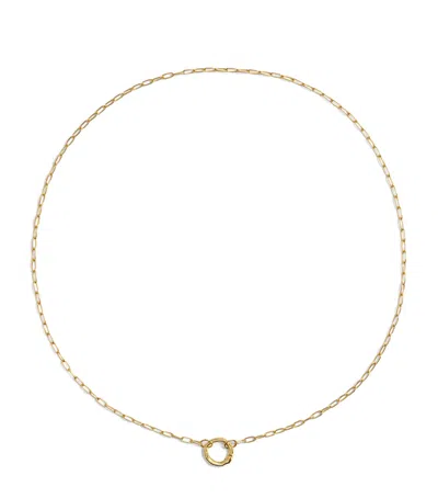 Monica Vinader Gold Vermeil Oval-link Chain Charm Necklace
