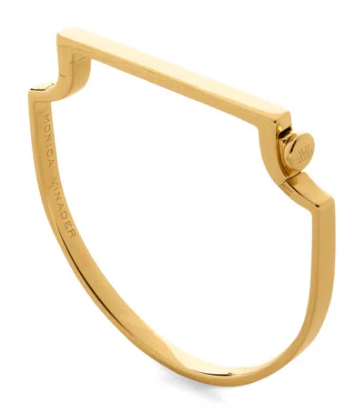 MONICA VINADER GOLD VERMEIL SIGNATURE BANGLE