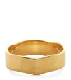 Monica Vinader Gold Vermeil Siren Me Ring In Brown