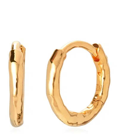Monica Vinader Gold Vermeil Siren Muse Huggie Earrings