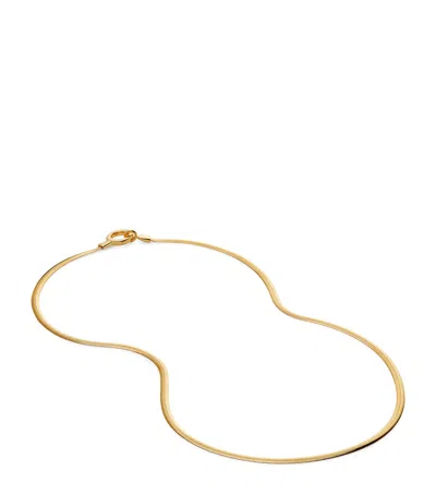 Monica Vinader Gold Vermeil Snake Chain Necklace