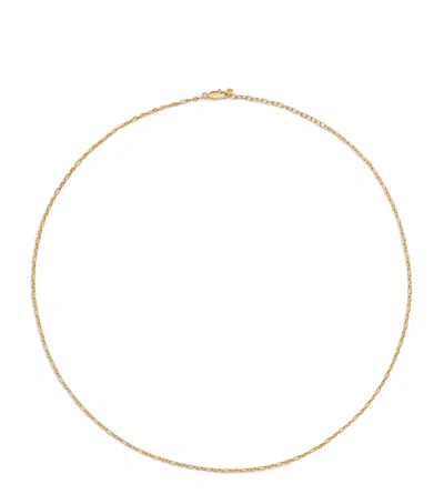 Monica Vinader Gold Vermeil Textured Link Chain Necklace
