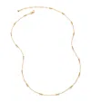 Monica Vinader Gold Vermeil Triple Beaded Chain Necklace In Gold