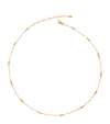 Monica Vinader Gold Vermeil Triple Beaded Chain Necklace In Gold