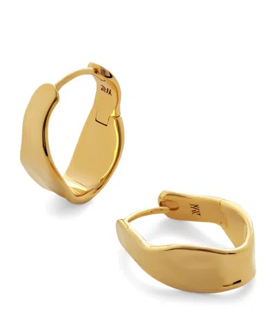 Monica Vinader Gold Vermeil Wave Hoop Earrings