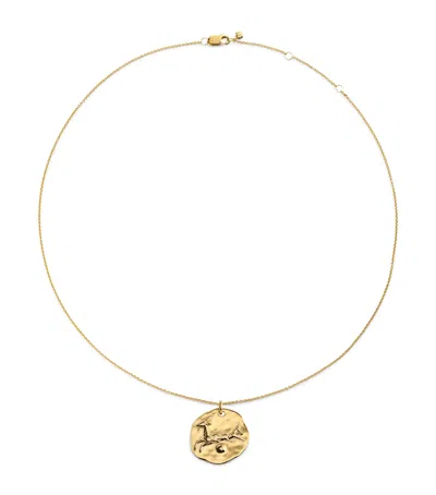Monica Vinader Gold Vermeil Zodiac Capricorn Necklace